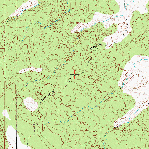 Topographic Map of Upper Trail, UT