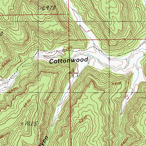 Topographic Map of Upper Twin Canyon, UT