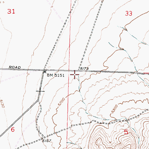 Topographic Map of Urie Hollow, UT