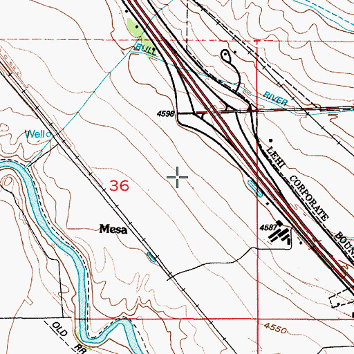 Topographic Map of Utah Lake Distributing Canal, UT