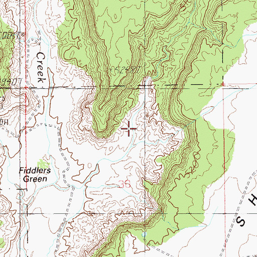 Topographic Map of Ute Canyon, UT