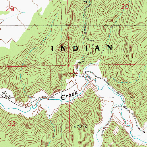 Topographic Map of V Canyon, UT