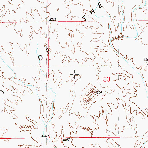 Topographic Map of Valley of the Gods, UT