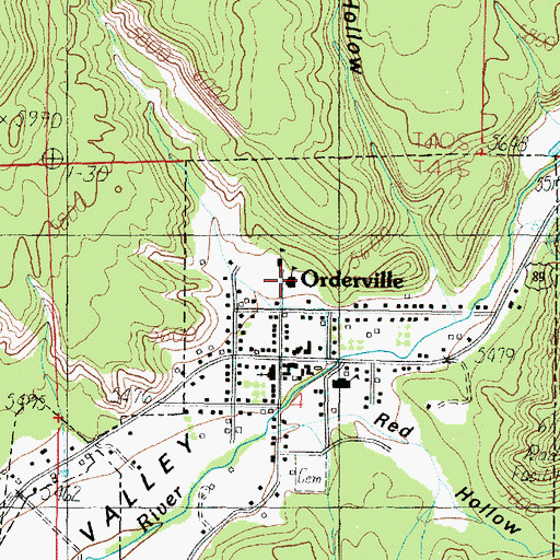 Topographic Map of Valley High School, UT