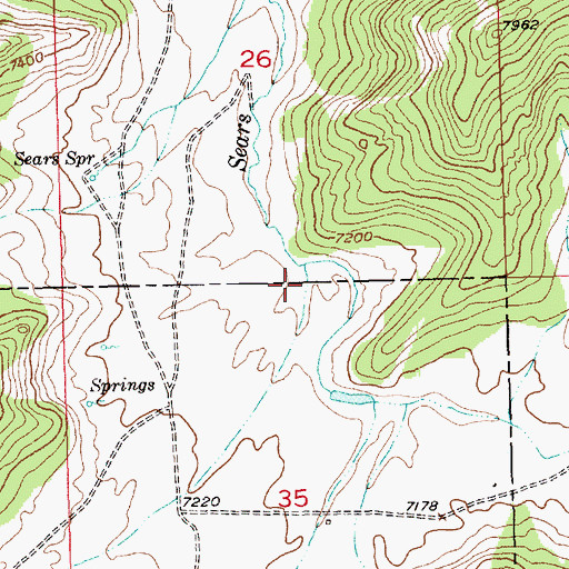 Topographic Map of Wagon Hollow, UT