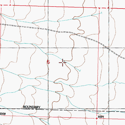 Topographic Map of Wah Wah Cove, UT