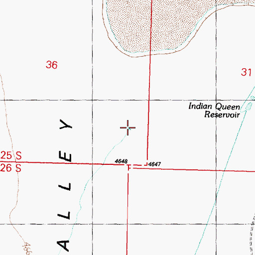 Topographic Map of Wah Wah Wash, UT