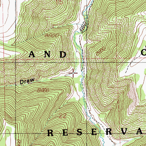Topographic Map of Walker Draw, UT
