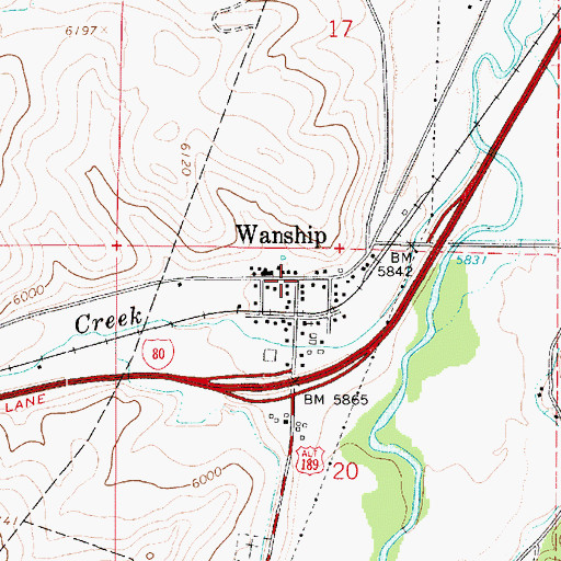 Topographic Map of Wanship, UT