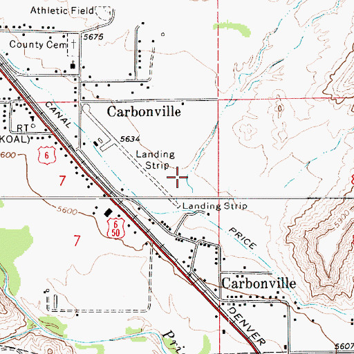 Topographic Map of Warehouse Canyon, UT