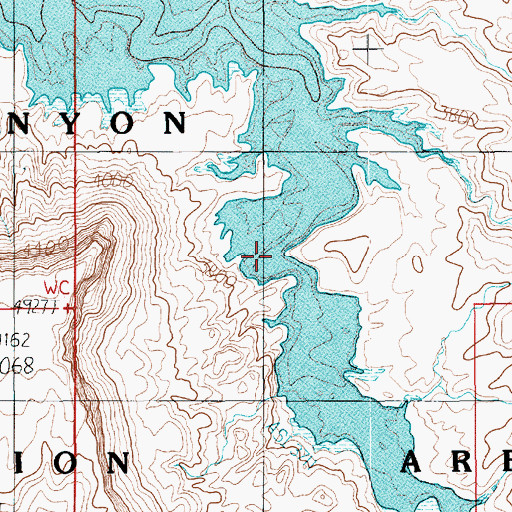 Topographic Map of Warm Spring, UT