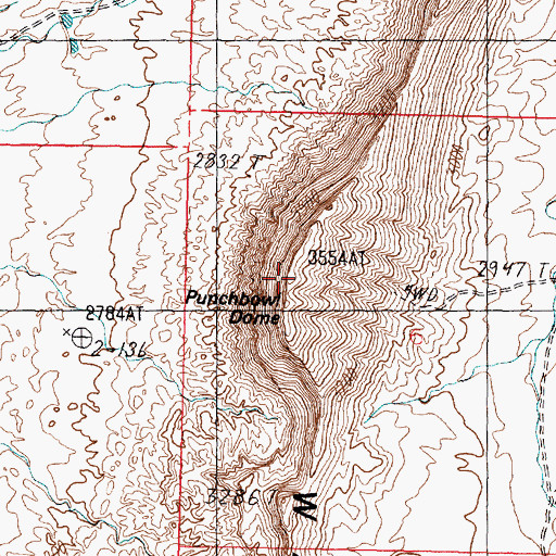 Topographic Map of Warner Ridge, UT