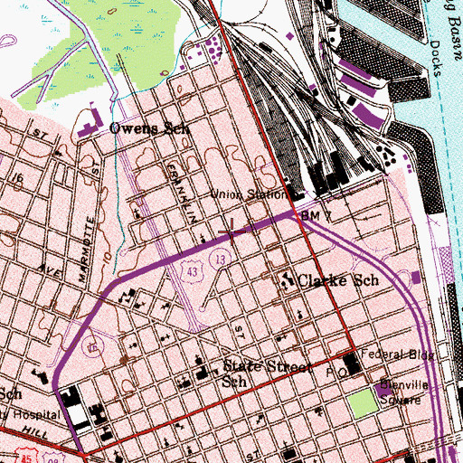 Topographic Map of Greater Nazarene Baptist Church, AL