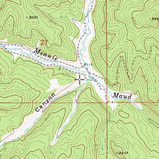 Topographic Map of Warren Canyon, UT