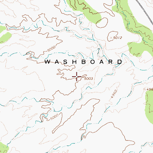 Topographic Map of Washboard, UT