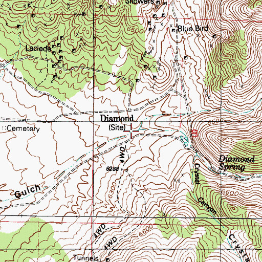 Topographic Map of Water Canyon, UT
