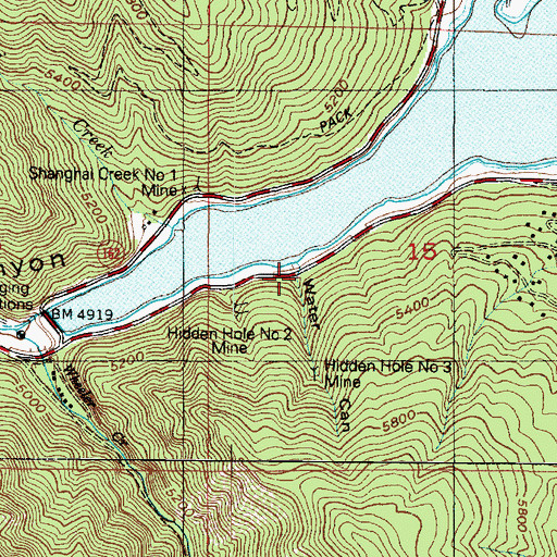 Topographic Map of Water Canyon, UT