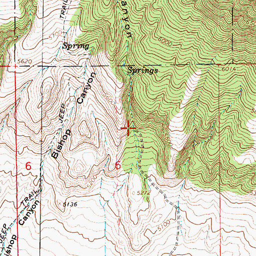 Topographic Map of Water Canyon, UT