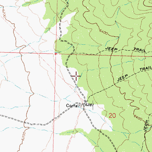 Topographic Map of Water Hollow, UT