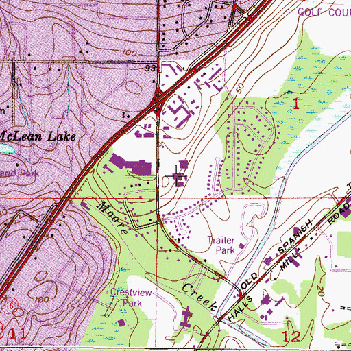 Topographic Map of Greystone Bible Church, AL