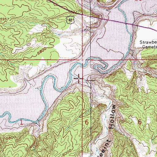 Topographic Map of Weeint Hollow, UT