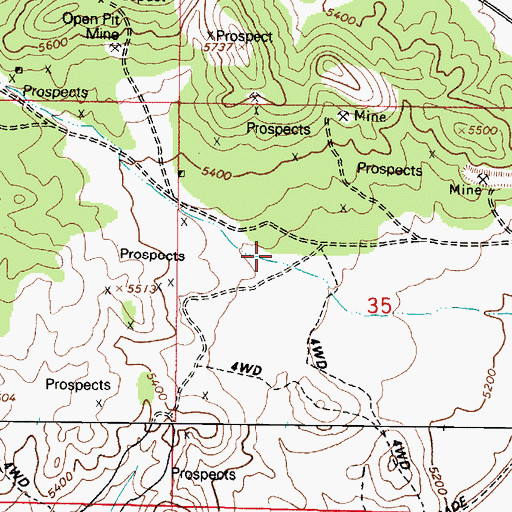 Topographic Map of Wells Canyon, UT
