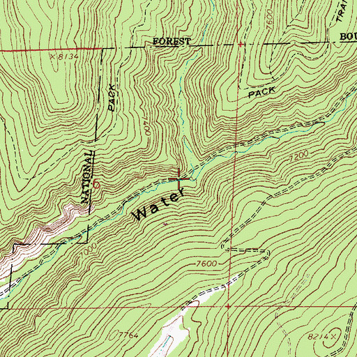 Topographic Map of West Beaver Creek, UT