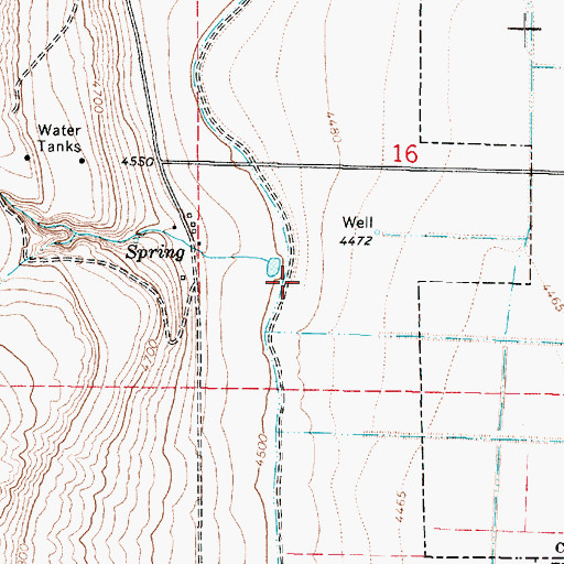 Topographic Map of West Cache Canal, UT