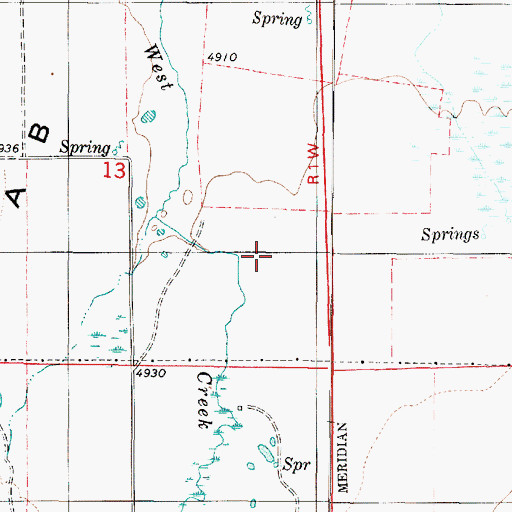 Topographic Map of West Creek, UT