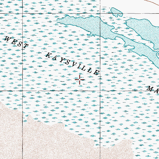 Topographic Map of West Kaysville Marshes, UT