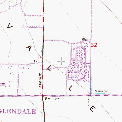 Topographic Map of Chapparal Park, AZ