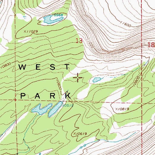 Topographic Map of West Park, UT