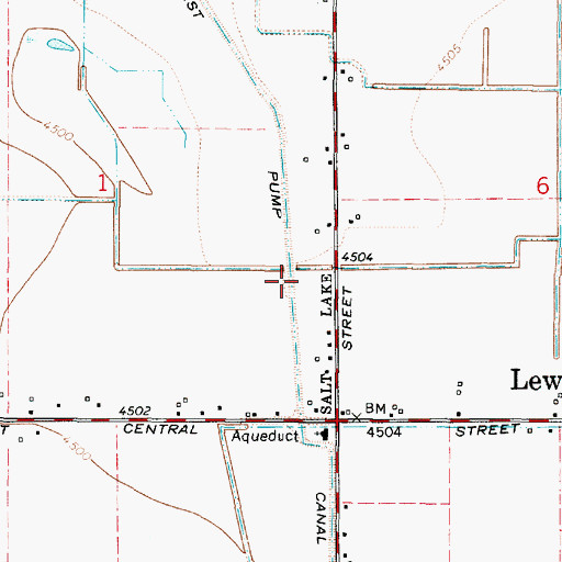 Topographic Map of West Pump Canal, UT