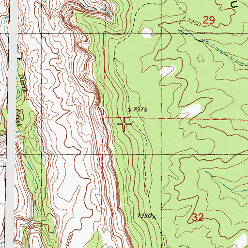 Topographic Map of West Rim Trail, UT