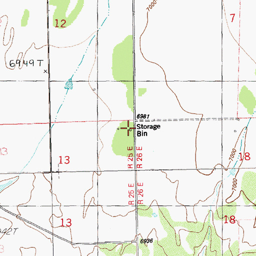 Topographic Map of West Summit School, UT