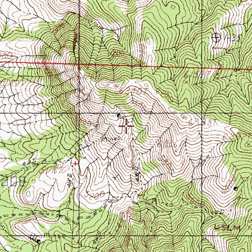 Topographic Map of Westside Mine, UT