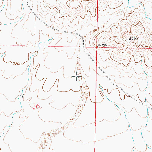 Topographic Map of Whalen Canyon, UT