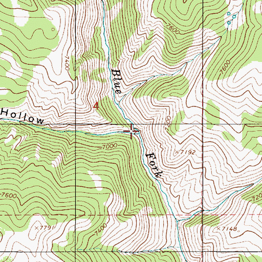 Topographic Map of Wheatgrass Hollow, UT