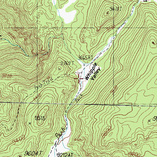 Topographic Map of Whipple Valley, UT
