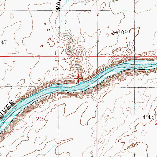 Topographic Map of Whirlwind Draw, UT