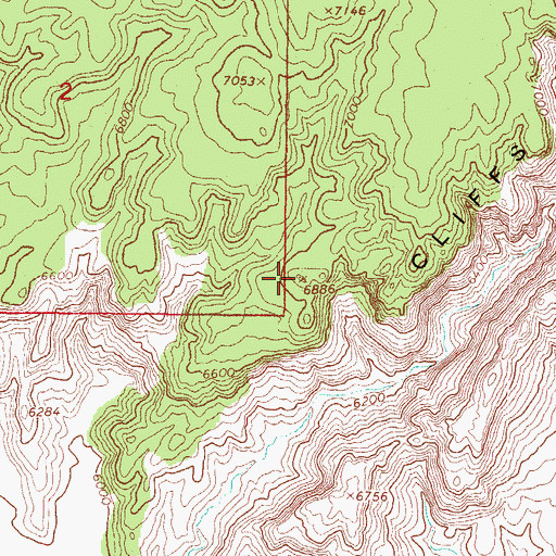Topographic Map of White Cliffs, UT