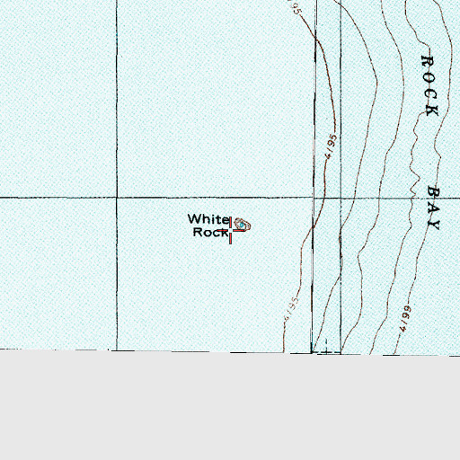 Topographic Map of White Rock, UT