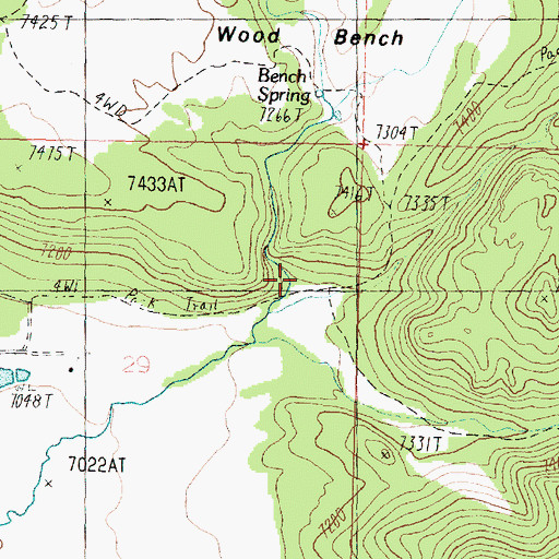 Topographic Map of White Rocks Draw, UT
