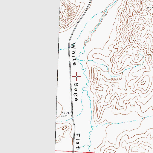 Topographic Map of White Sage Flat, UT