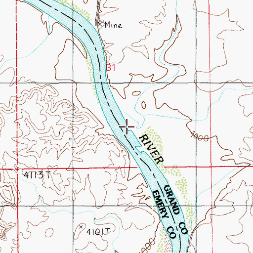 Topographic Map of White Wash, UT