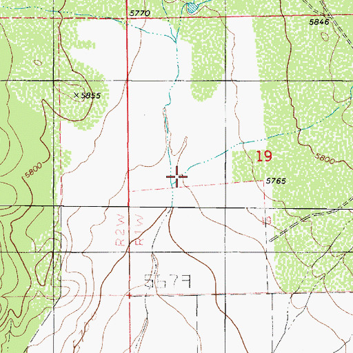 Topographic Map of Wide Canyon, UT