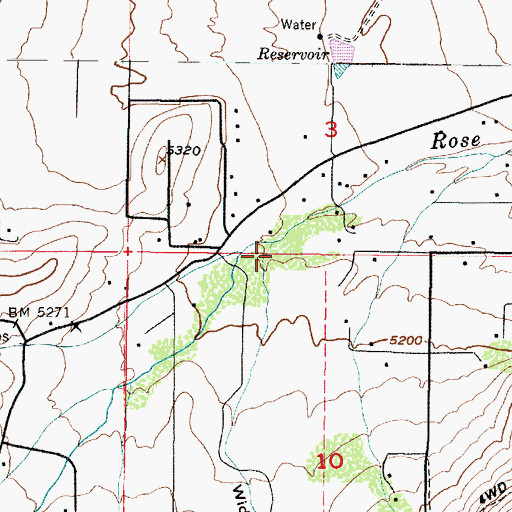 Topographic Map of Wide Hollow, UT