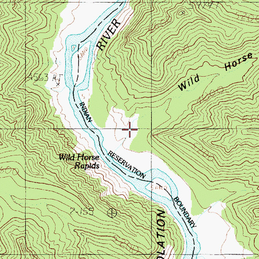 Topographic Map of Wild Horse Canyon, UT