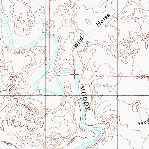 Topographic Map of Wild Horse Creek, UT