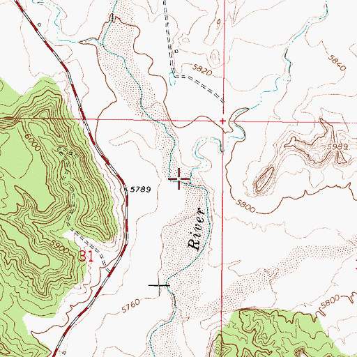 Topographic Map of Wildcat Wash, UT